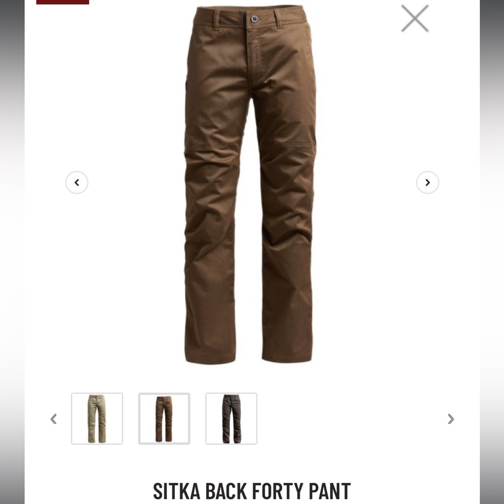 Sitka Back Forty Pant